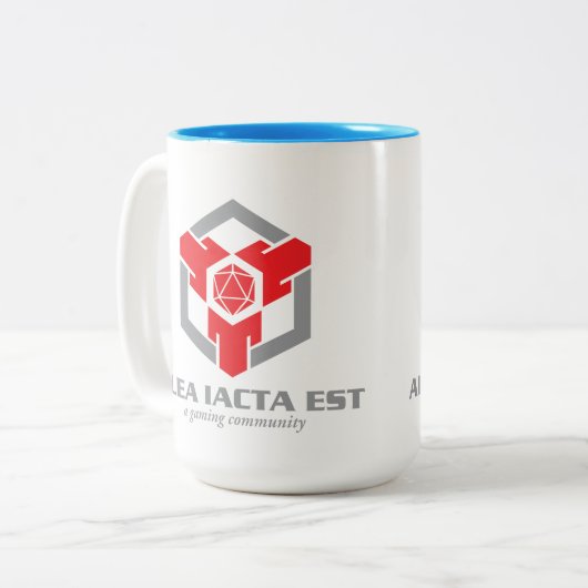 AIE-Kaffee Zweifarbige Tasse (Vorderseite Links)