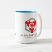 AIE-Kaffee Zweifarbige Tasse (VorderseiteRechts)