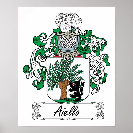 Aiello Familienwappen Poster (Vorne)