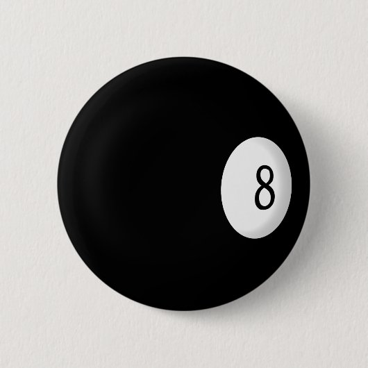 Aight Ball Billiard Button (Vorderseite)