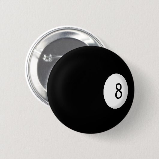Aight Ball Billiard Button (Vorne & Hinten)