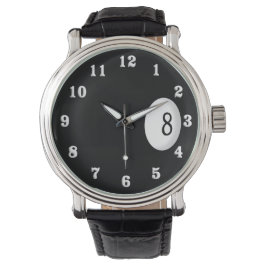 Aight Ball Billiard Thema Armbanduhr