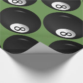 Aight Ball Billiard Thema Geschenkpapier (Ecke)