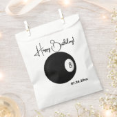 Aight Ball Billiard Thema Geschenktütchen (Ausgeschnitten)