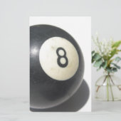 Aight Ball Briefpapier (Stehend Vorderseite)
