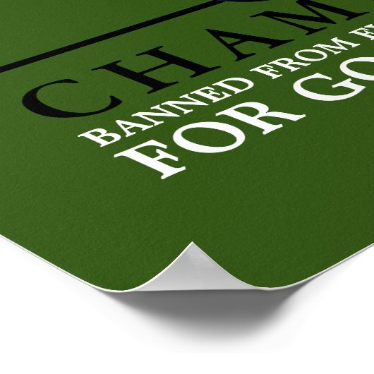 Aight Ball Champion Poster (Ecke)