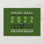 Aight Ball Champion Postkarte (Vorderseite)