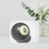 Aight Ball Postkarte (Stehend Vorderseite)