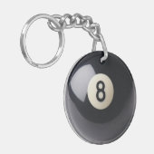 Aight Ball Schlüsselanhänger (Vorderseite links)