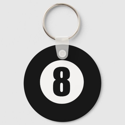 Aight Ball Schlüsselanhänger (Vorderseite)