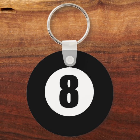 Aight Ball Schlüsselanhänger (Vorderseite)