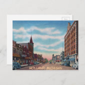 Aight St Holland Michigan Postkarte (Vorne/Hinten)
