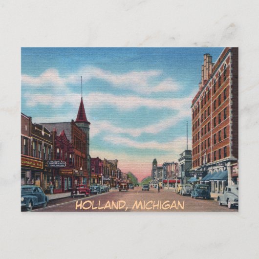 Aight St Holland Michigan Postkarte (Vorderseite)