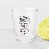 Aight Tiny Reindeer Schnapsglas (Vorderseite)