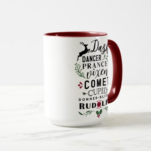 Aight Tiny Reindeer Tasse (VorderseiteRechts)