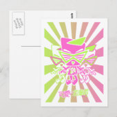 Aighties Mascot Postkarte (Vorne/Hinten)