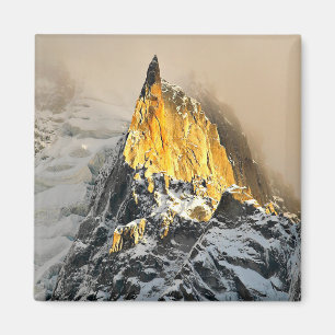 Aiguille des Deux Aigles Sonnenaufgang, Chamonix Magnet