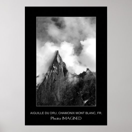 AIGUILLE DU DRU, VALEE DE CHAMONIX, FRANKREICH POSTER (Vorne)