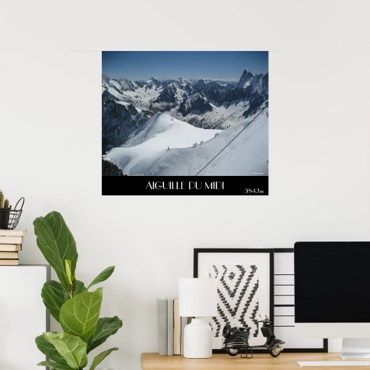 AIGUILLE DU MIDI, 3842 m Poster (Heimbüro)