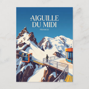 Aiguille du Midi, Chamonix Frankreich Postkarte