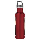 Aiguille DU Midi, Mont Blanc-Berg Edelstahlflasche (Rückseite)