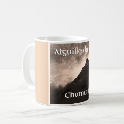 Aiguille du Midi, Mont Blanc Kaffeetasse (Vorderseite Links)