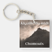 Aiguille du Midi, Mont Blanc Schlüsselanhänger (Vorderseite)