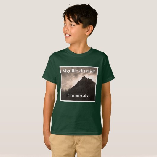 Aiguille du Midi, Mont Blanc T-Shirt (Vorne ganz)