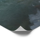 Aiguille du Midi Reflektion in Lac Bleu Poster (Ecke)