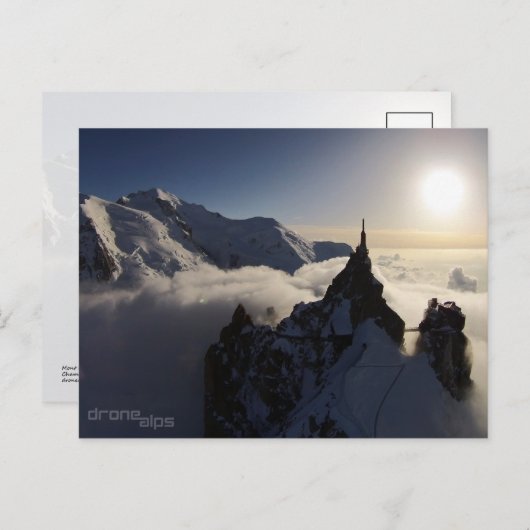 Aiguille du Midi und Mont Blanc Postkarte (Vorne/Hinten)