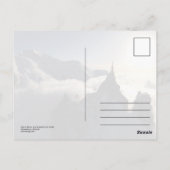 Aiguille du Midi und Mont Blanc Postkarte (Rückseite)
