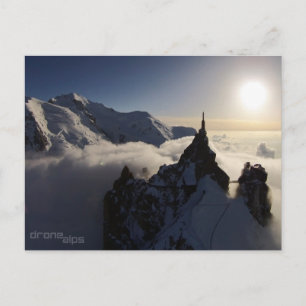 Aiguille du Midi und Mont Blanc Postkarte