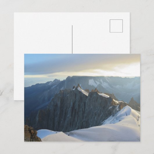 Aiguille du midview Chamonix Postkarte (Vorne/Hinten)