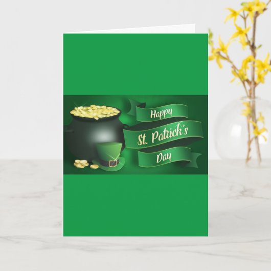 AIH St. Patrick's Day Card Karte (Gelbe Blume)