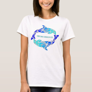Aihe (Delphine) T-Shirt oder Hoodie - Blau auf