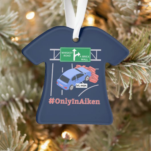 Aiken, SC, Brick Wall Meme Ornament (Baum)
