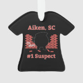 Aiken, SC, Nummer 1 Verdächtiger Ornament (Rückseite)