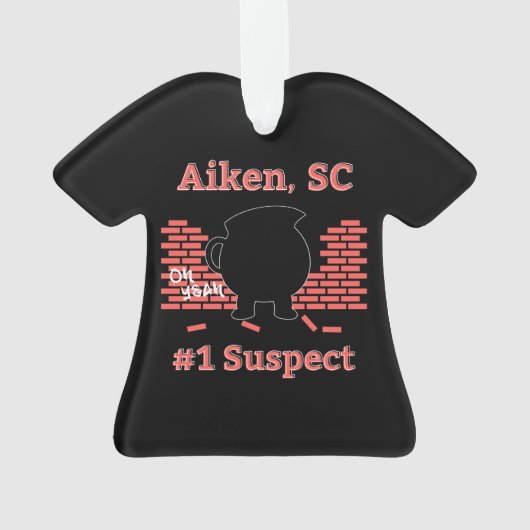 Aiken, SC, Nummer 1 Verdächtiger Ornament (Rückseite)