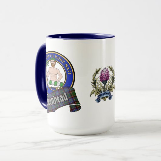 Aikenhead Clan Abzeichen Combo 15oz Tasse (Vorderseite Links)