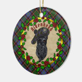 Aikenhead Scottie Dog Weihnachtsfeier Keramik Orna Keramik Ornament (Links)