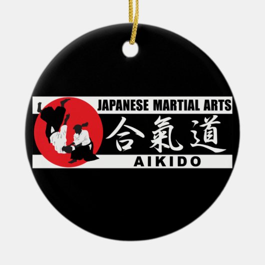 Aikido 2 keramikornament (Vorne)