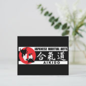 Aikido 2 postkarte (Stehend Vorderseite)