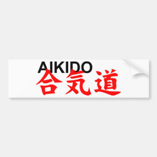 aikido autoaufkleber