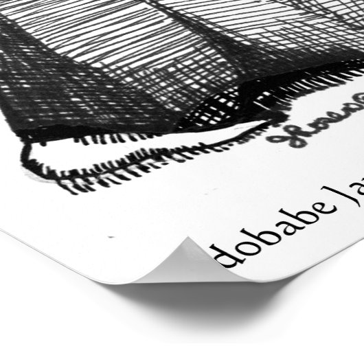 Aikido Budobabe Poster (Ecke)