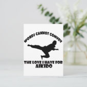 Aikido Designs Postkarte (Stehend Vorderseite)