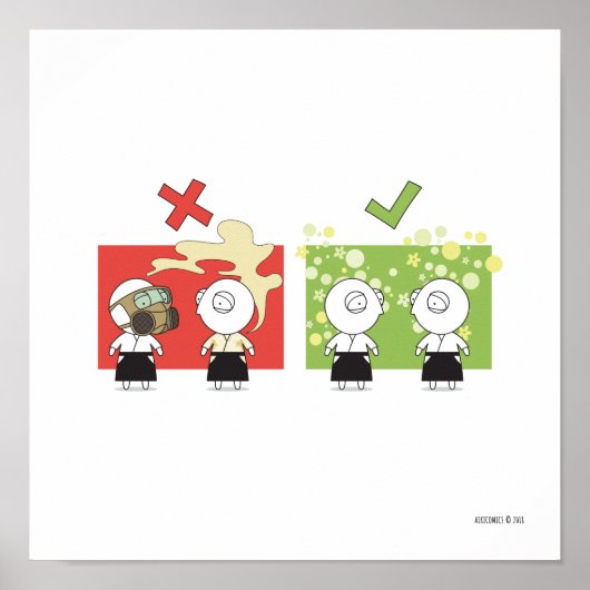 Aikido - Dojo-Regel #1 Poster (Vorne)