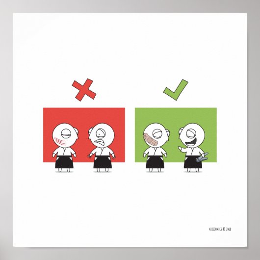 Aikido - Dojo Regel #2 Poster (Vorne)