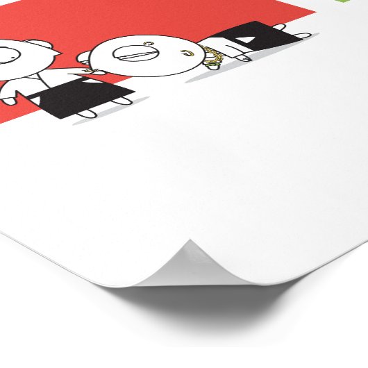 Aikido - Dojo-Regel #3 Poster (Ecke)