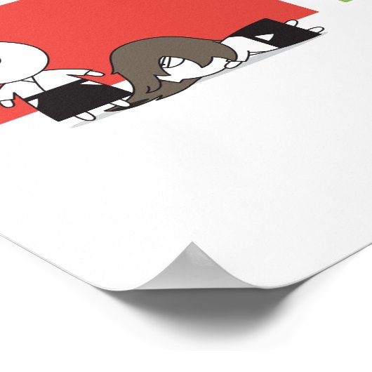 Aikido - Dojo-Regel #4 Poster (Ecke)