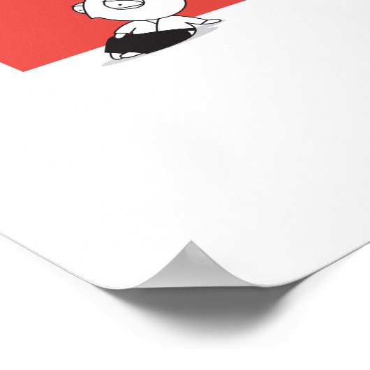 Aikido - Dojo-Regel #5 Poster (Ecke)